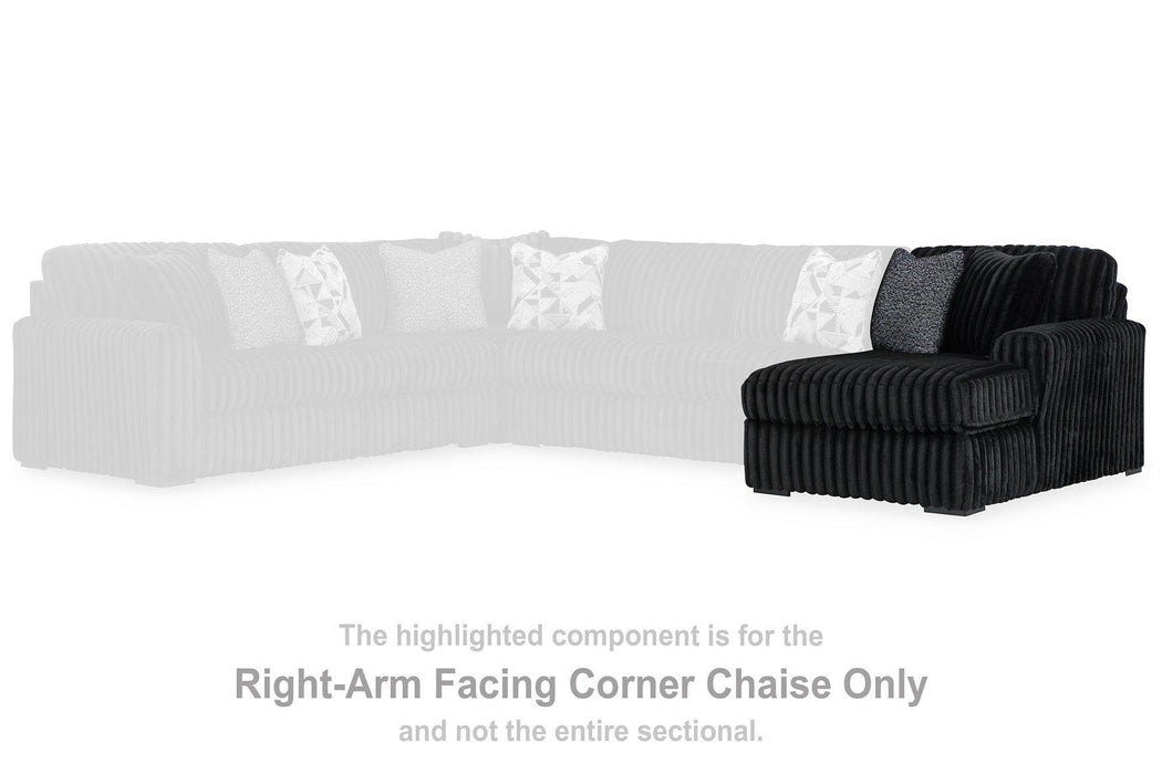 Midnight-Madness Sectional Sofa with Chaise